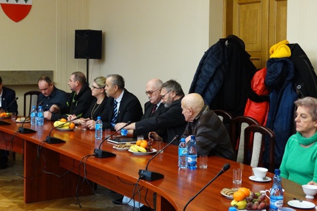 Poseł Andrzej Jaworski w Sztumie.