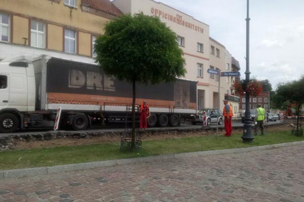 Korek i jeszcze większe utrudnienia na DK 55 w Sztumie!