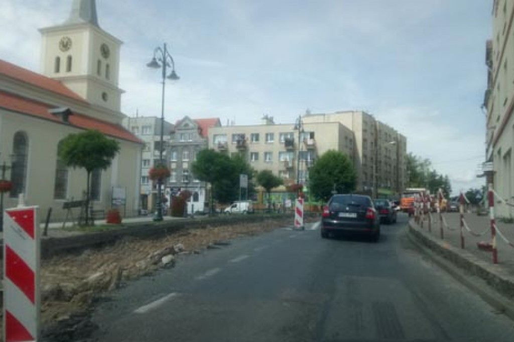 Korek i jeszcze większe utrudnienia na DK 55 w Sztumie!