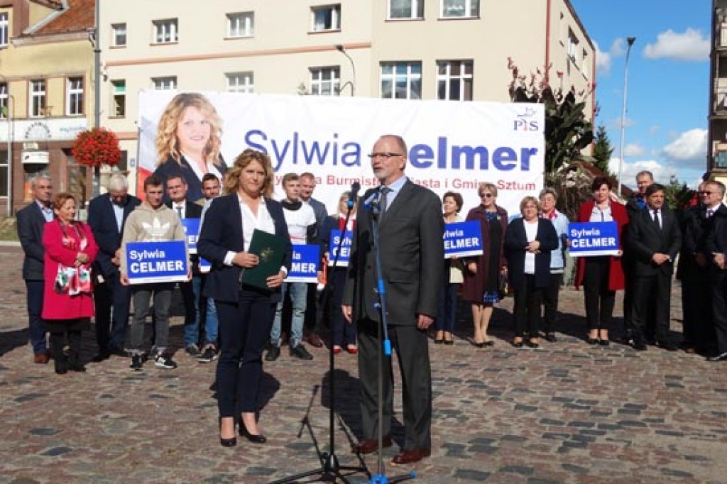 Przedstawiono kandydaturę Sylwii Celmer na burmistrza Sztumu