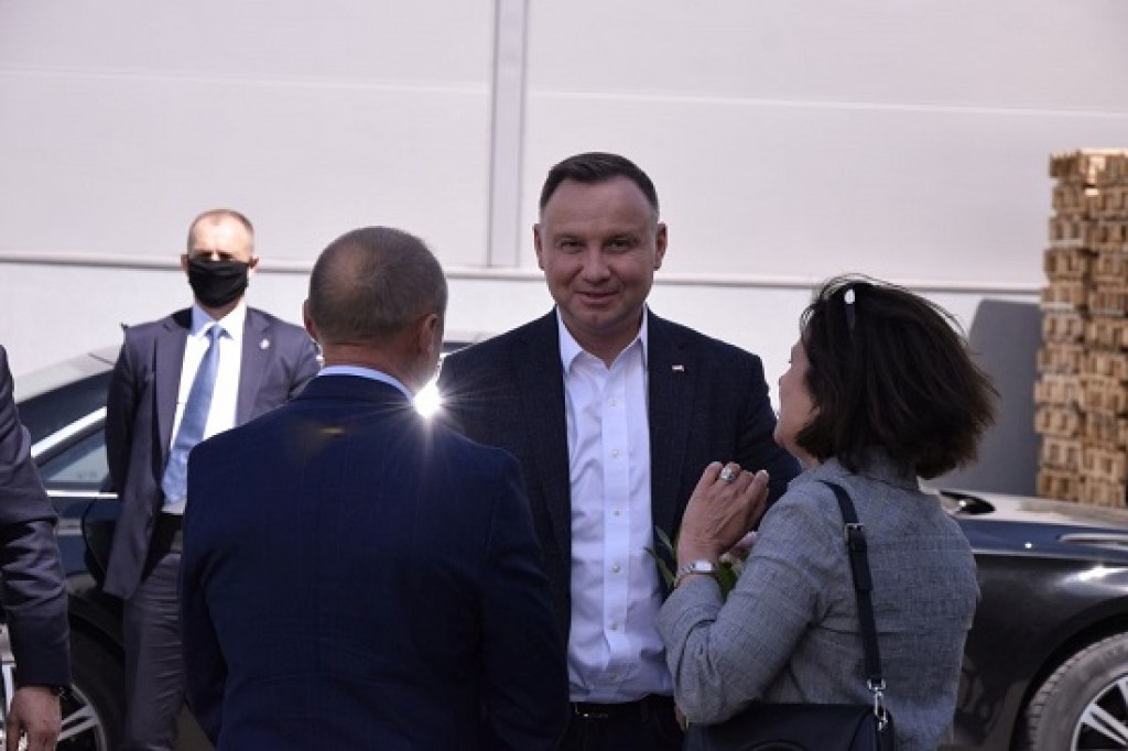 Prezydent Andrzej Duda z roboczą wizytą w Dzierzgoniu