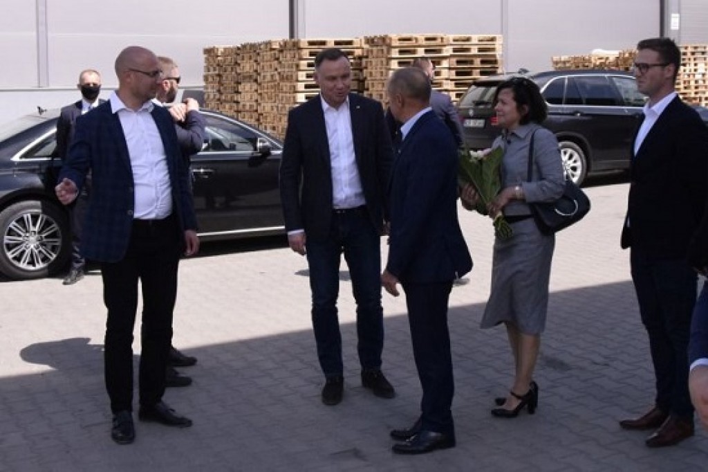 Prezydent Andrzej Duda z roboczą wizytą w Dzierzgoniu