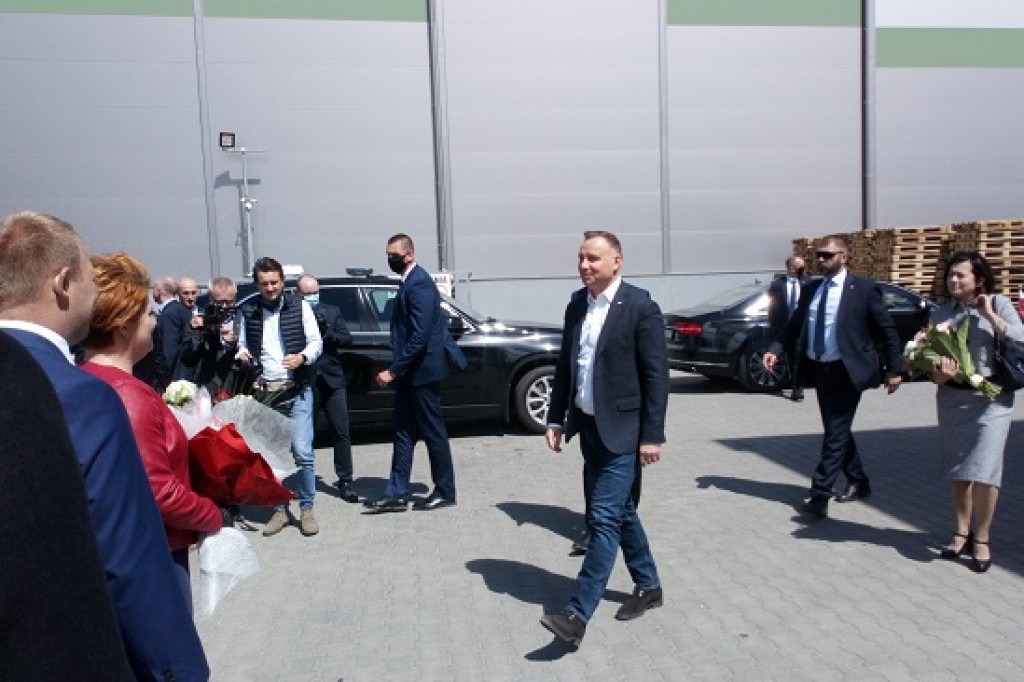 Prezydent Andrzej Duda z roboczą wizytą w Dzierzgoniu
