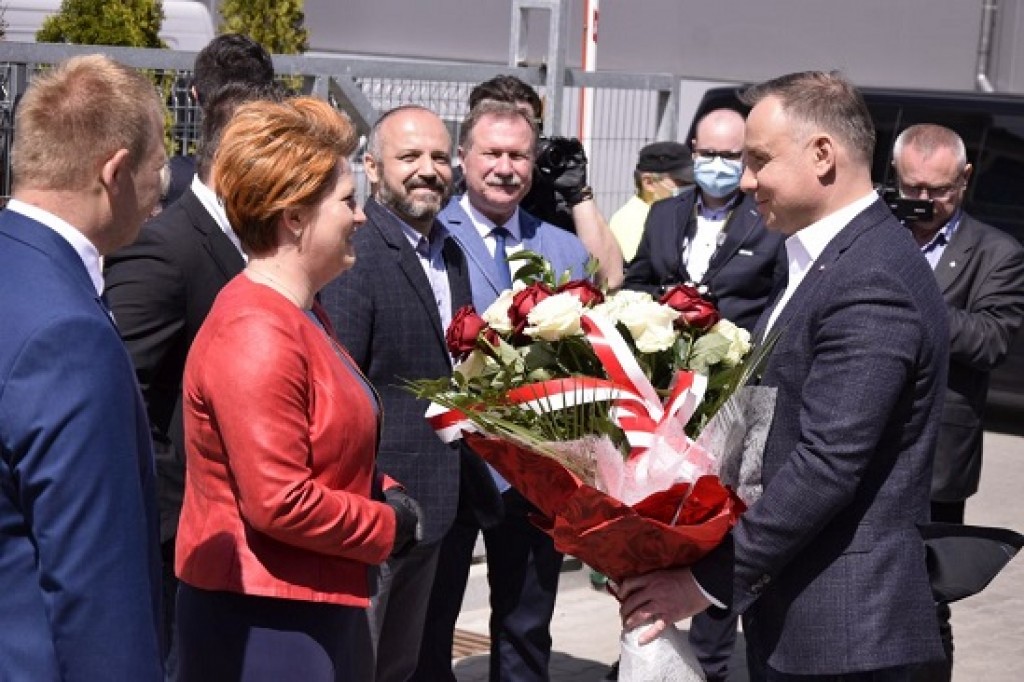 Prezydent Andrzej Duda z roboczą wizytą w Dzierzgoniu
