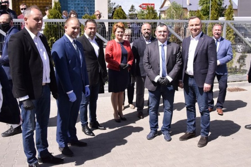 Prezydent Andrzej Duda z roboczą wizytą w Dzierzgoniu
