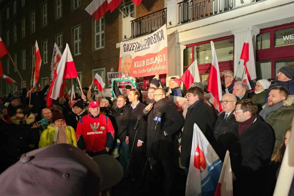 Protest przeciw bezprawnym działaniom rządu KO