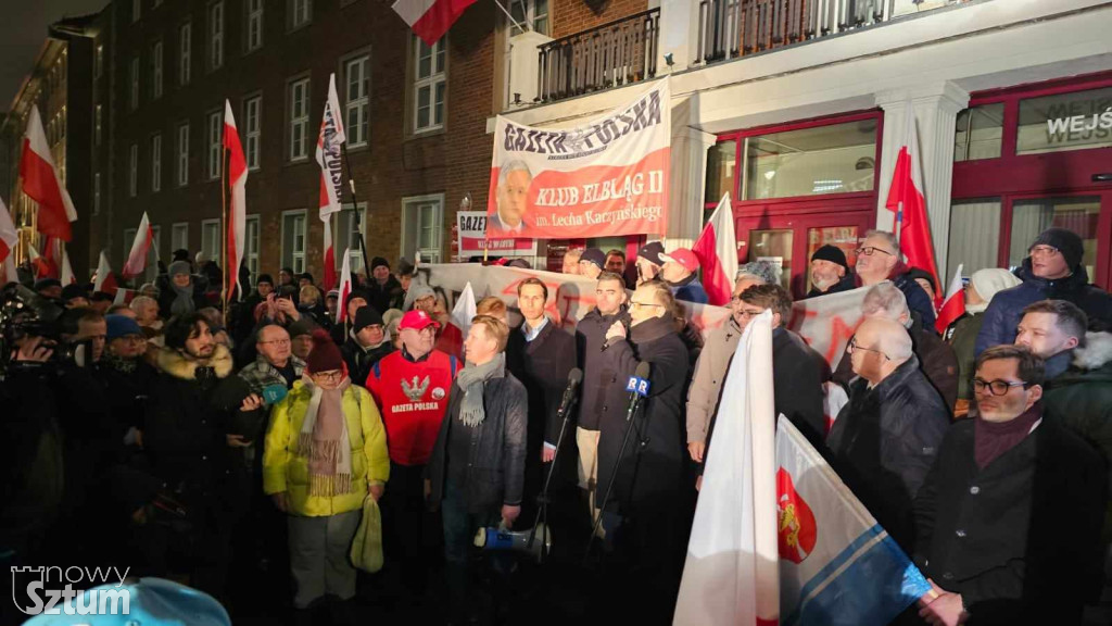 Protest przeciw bezprawnym działaniom rządu KO