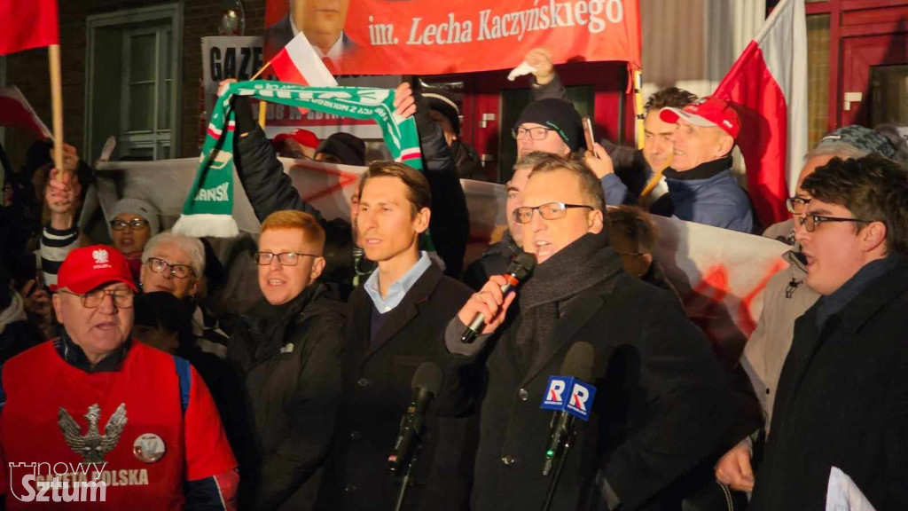 Protest przeciw bezprawnym działaniom rządu KO