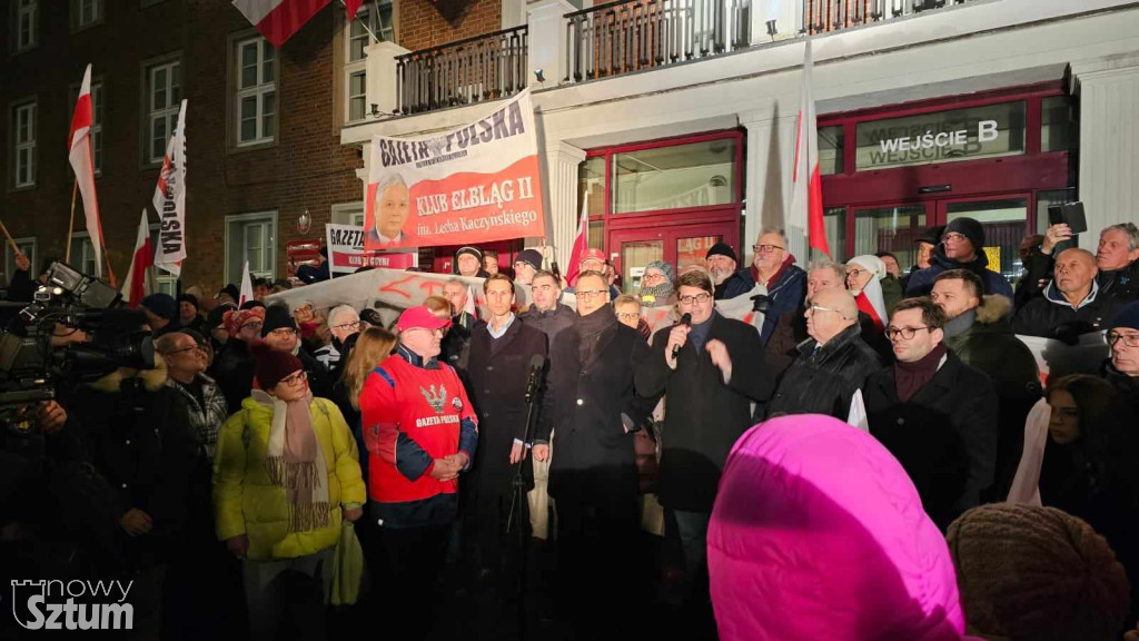 Protest przeciw bezprawnym działaniom rządu KO