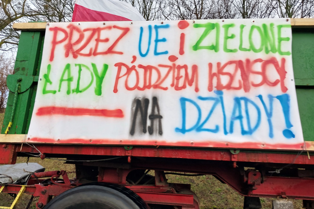 Sztum. Rolnicy protestowali przeciw działaniu KE