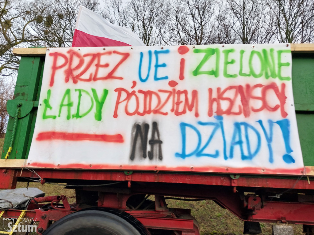 Sztum. Rolnicy protestowali przeciw działaniu KE