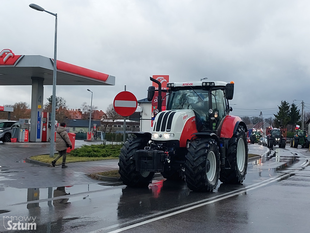 Sztum. Rolnicy protestowali przeciw działaniu KE