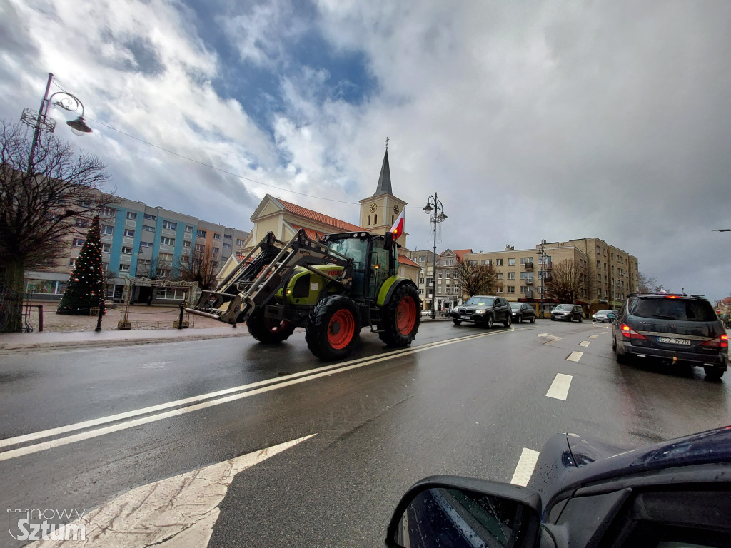 Sztum. Rolnicy protestowali przeciw działaniu KE