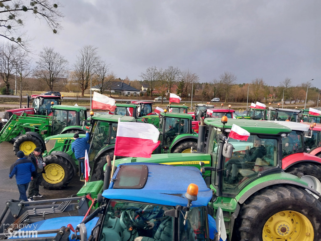 Sztum. Rolnicy protestowali przeciw działaniu KE