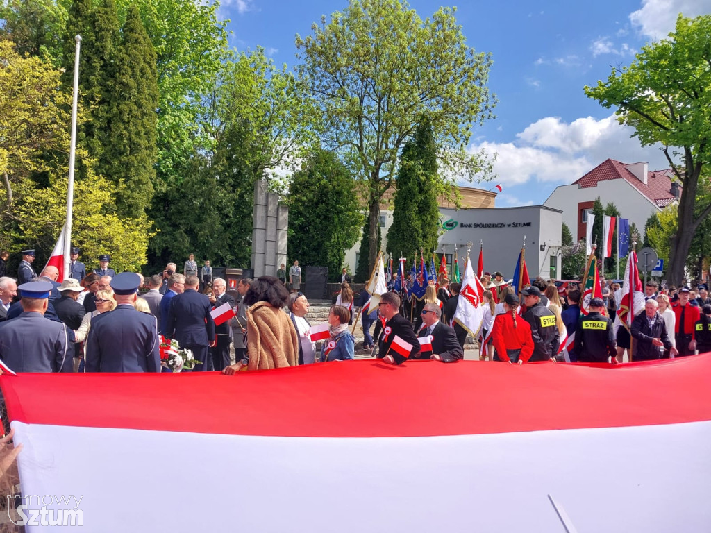 Sztum. Obchody 234 rocznicy uchwalenia Konstytucji 3 Maja