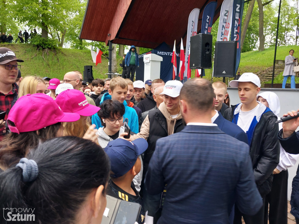 Sztum. Sławomir Mentzen spotkał się z mieszkańcami powiatu