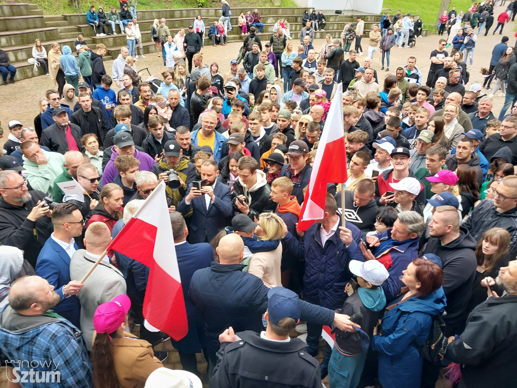 Sztum. Sławomir Mentzen spotkał się z mieszkańcami powiatu