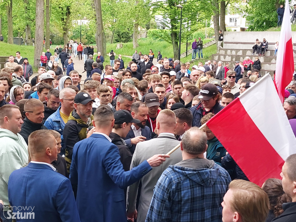 Sztum. Sławomir Mentzen spotkał się z mieszkańcami powiatu