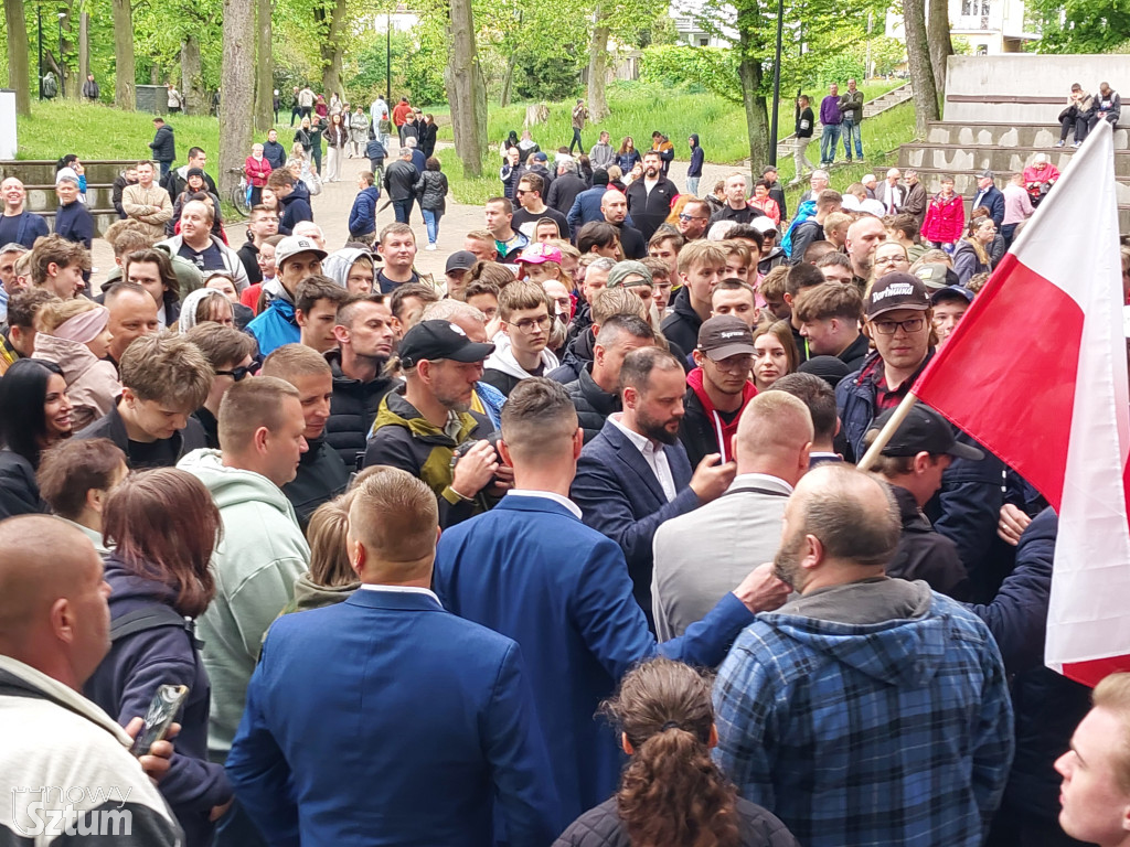 Sztum. Sławomir Mentzen spotkał się z mieszkańcami powiatu