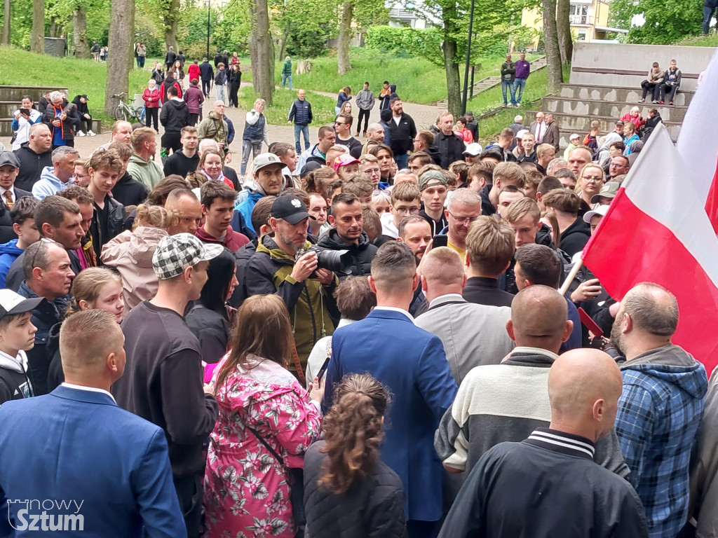 Sztum. Sławomir Mentzen spotkał się z mieszkańcami powiatu
