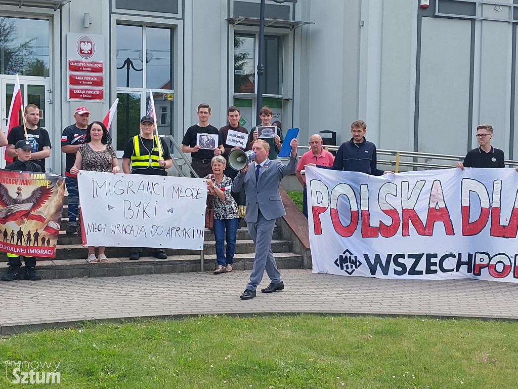 Sztum: Protest przeciwko utworzeniu Centrum Wsparcia Imigrantów
