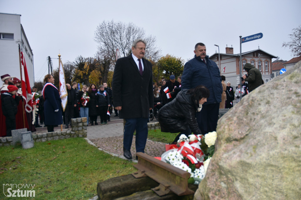 Sztum uczcił 107. rocznicę odzyskania przez Polskę niepodległości