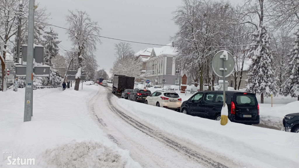 Sztum. Główna arteria miasta sparaliżowana