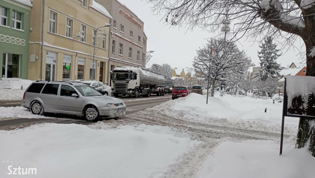 Sztum. Główna arteria miasta sparaliżowana