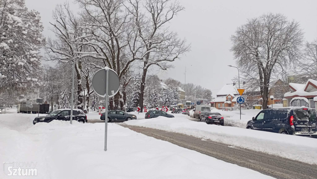 Sztum. Główna arteria miasta sparaliżowana