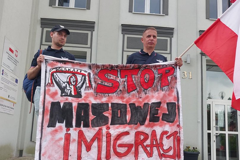 Pikieta przed Starostwem w Sztumie