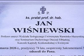 Sztum. Ostatnie pożegnanie ks. prof. Jana Wiśniewskiego