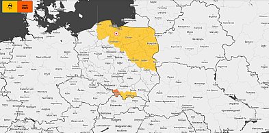 Ostrzeżenie przed zamarzaniem mokrej nawierzchni dróg i chodników