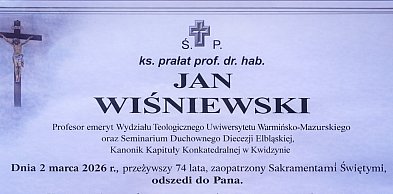 Sztum. Ostatnie pożegnanie ks. prof. Jana Wiśniewskiego