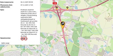 Utrudnienia na S6 w rejonie Gdańska Południe-13136