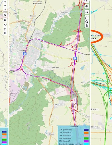 Nowa linia kolei dużych prędkości Gdańsk – CPK: wybrano dwa warianty przebiegu