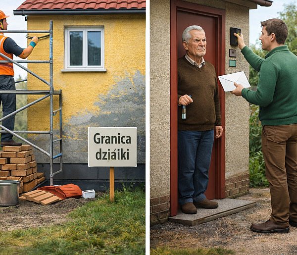 Remont przy granicy działki? Nowe przepisy porządkują zasady wejścia na teren sąsi
