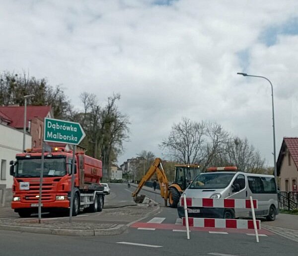 Sztum. Brak wody i utrudnienia na ul. Kochanowskiego