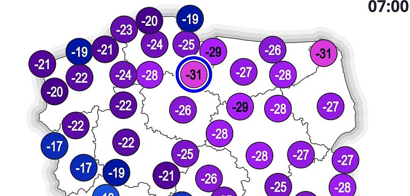 Kwidzyn ponownie został polskim biegunem zimna