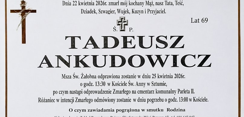 Sztum. Smutna wiadomość. Odszedł znany lekarz