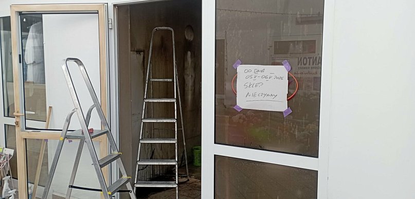Sztum. Pożar w hali targowej