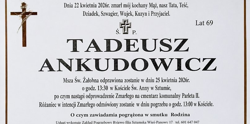 Sztum. Smutna wiadomość. Odszedł znany lekarz