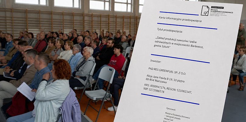 Sztum. Co innego na spotkaniu, co innego w dokumentach