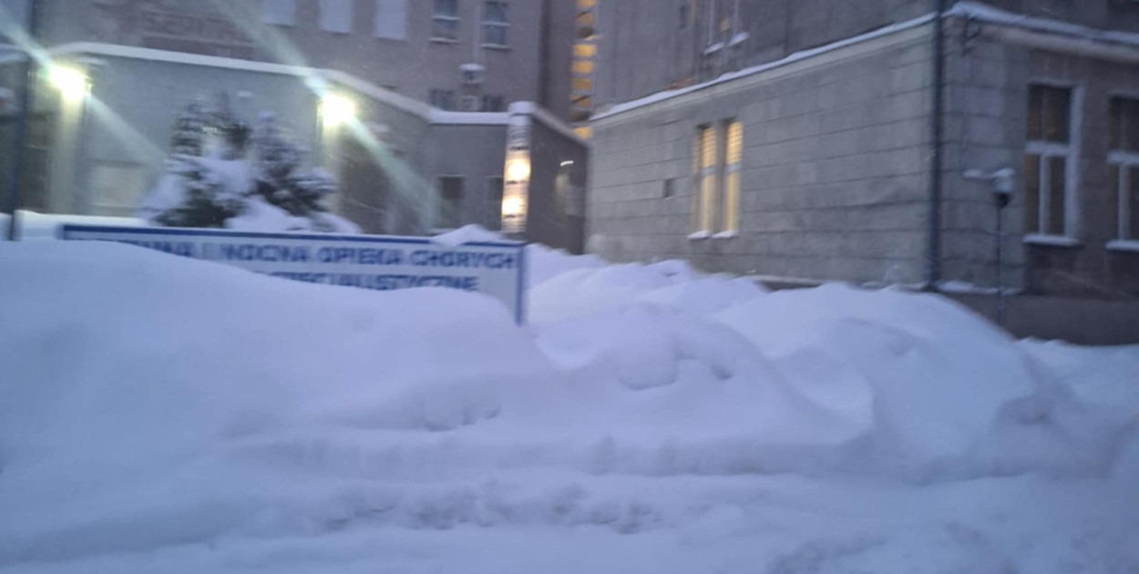 Wjazd na sztumski SOR - zdjęcie nadesłane