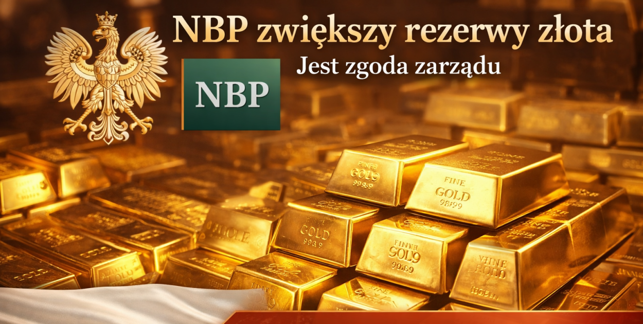 NBP zwiększy rezerwy złota. Jest zgoda zarządu