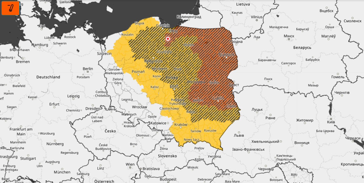 IMGW podniosło ostrzeżenie do II stopnia ze względu na niskie temperatury