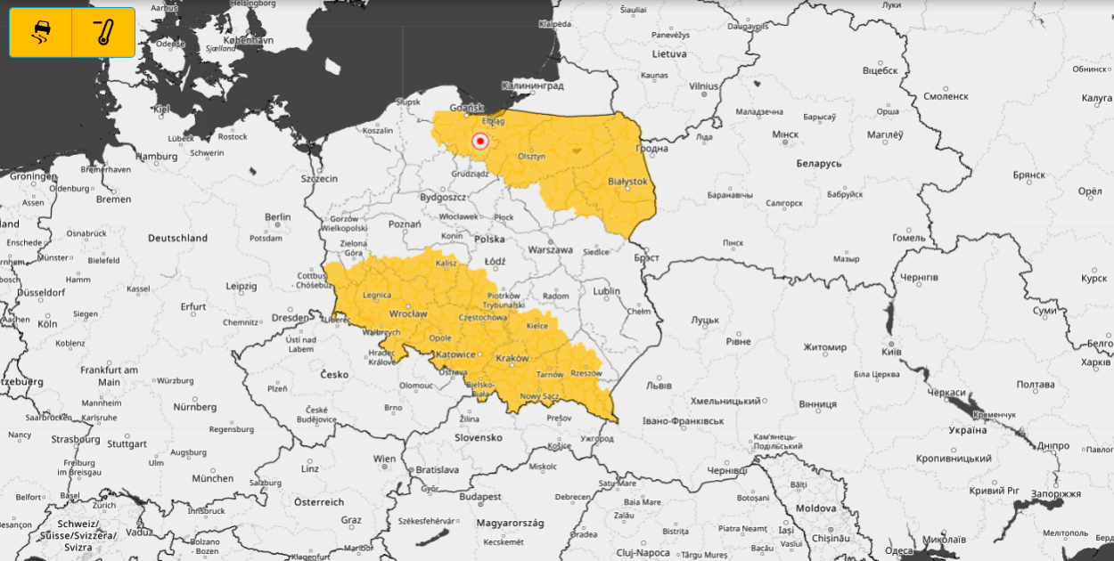 Ostrzeżenie meteorologiczne - zima nie odpuszcza