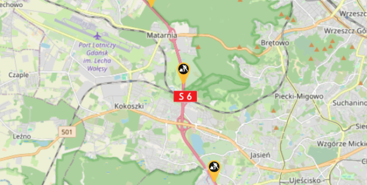 Utrudnienia na S6 i S7. Ruszają prace przy bramownicach odcinkowego pomiaru prędko