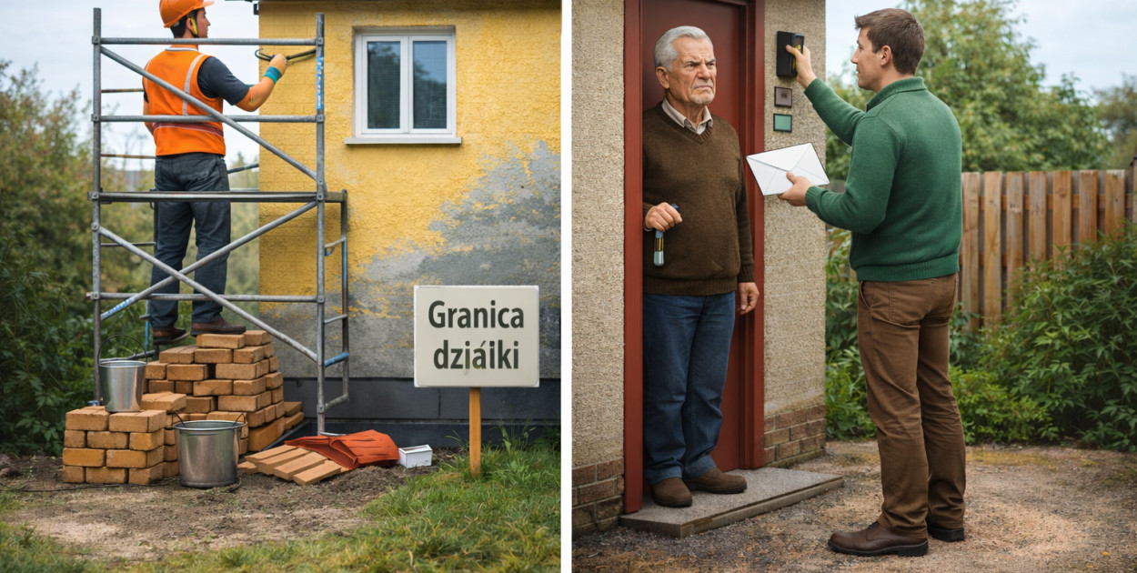 Remont przy granicy działki? Nowe przepisy porządkują zasady wejścia na teren sąsi