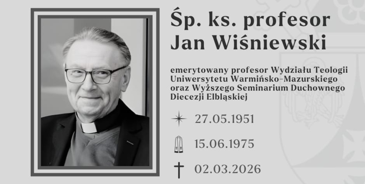 Odszedł ks. profesor Jan Wiśniewski