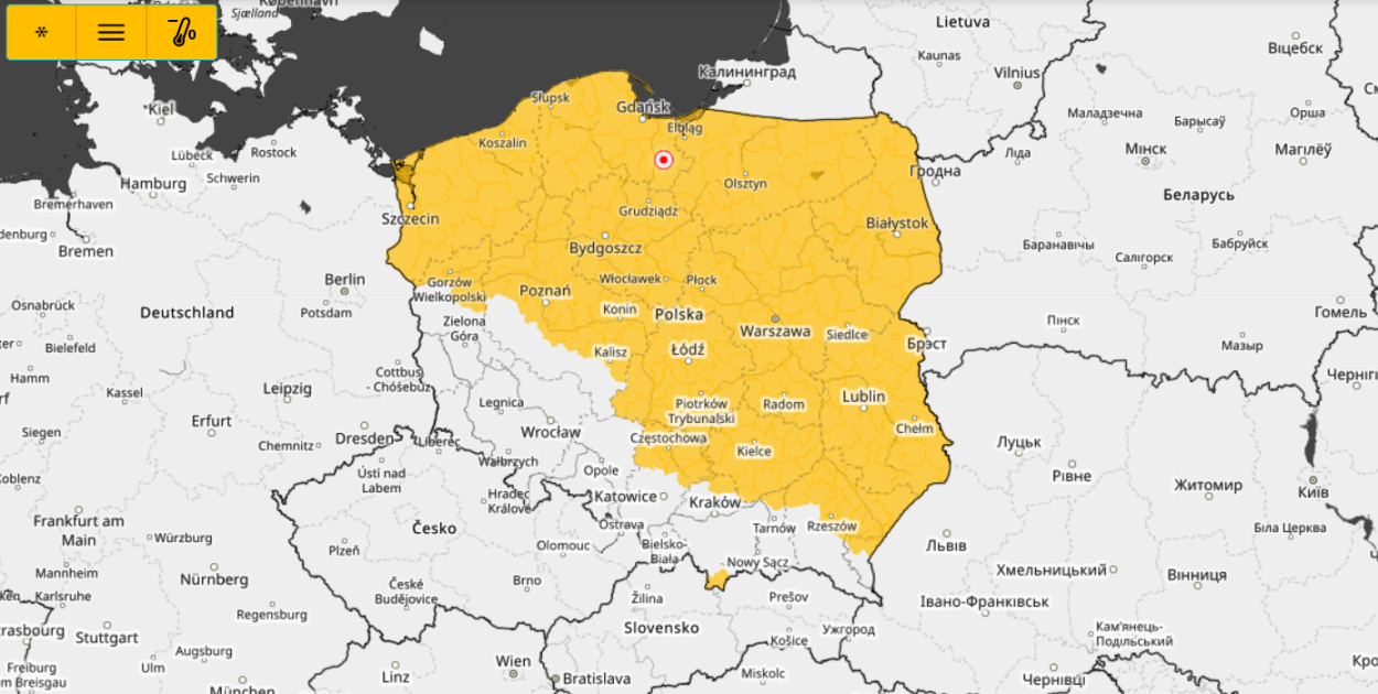 Ostrzeżenie przed przymrozkami